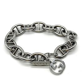 Bracciale Gucci Interlocking G Anchor Chain Argento