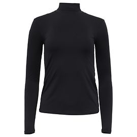 Max Mara Turtle Neck Longsleeve Top in Black Polyamide Black