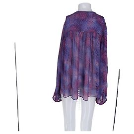 Camicetta Ametissa in seta viola Isabel Marant Porpora