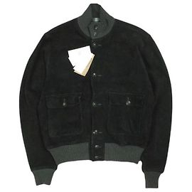 Ralph Lauren RRL Suede Deerskin Jacket Black Other