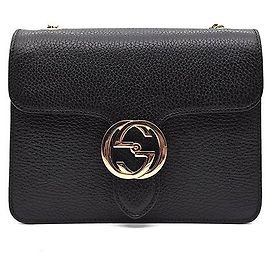 Gucci Borsa a tracolla Interlocking GG Nero