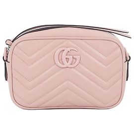 Gucci Mini borsa a tracolla GG Marmont trapuntata da donna Rosa DAAAH Rosa