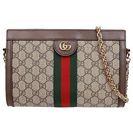 Gucci Borsa a tracolla Ophidia GG Piccola Marrone Marrone