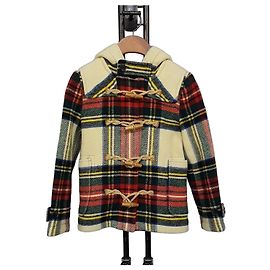 Ralph Lauren Kids Check Tteokbokki Coat White