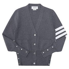Thom Browne Strickjacke Milano Stitch aus Merinowolle für Damen Braun