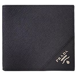 Prada Portafoglio Triangle Saffiano Nero