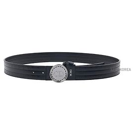 Dior Herrengürtel mit CD-Metallschließe Schwarz