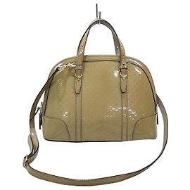 Gucci Microshima Medium Dome Tote Crossbody Golden