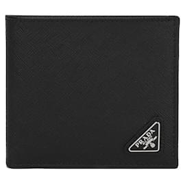 Prada Saffiano Leather Men's Wallet Black