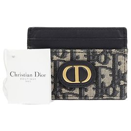 Dior Montaigne Slot Card Holder Blue Blue