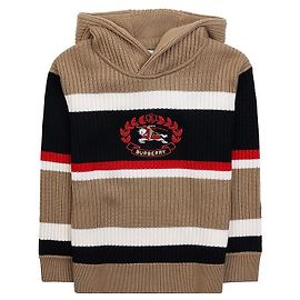 Burberry Sudadera de lana bordada para niño EKD GRAYSEN STRIPE Multicolor