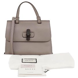 Gucci Bolsa de ombro tote de bambu Marrom