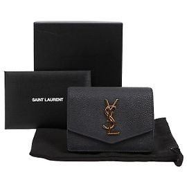 Saint Laurent Portefeuille accordéon Uptown Noir