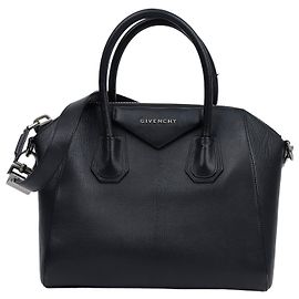 Givenchy Grained Leather Small Antigona Bag Black Black