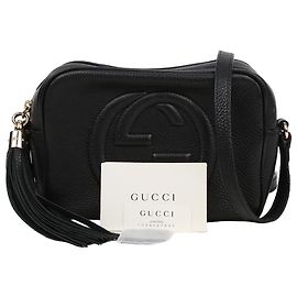 Gucci Borsa a tracolla in pelle Disco Soho Nero Nero