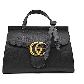 Gucci Marmont Tote and Shoulder Bag Black
