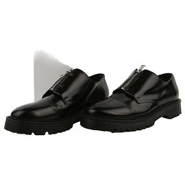 Sandro Sapatos Derby em couro preto com zíper Preto