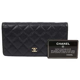 Chanel Timeless Classic Flap Long Wallet Black