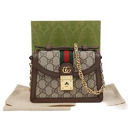 Gucci Mini bolsa Ophidia com alça de mão e transversal Multicor