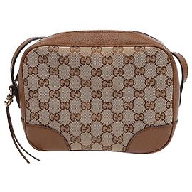 Gucci Bolsa de ombro e transversal Disco Marrom