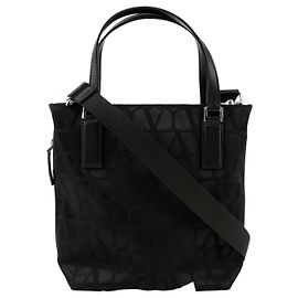 Valentino Men's Tote Bag Black Jacquard Black