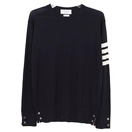 Thom Browne Diagonaler Armband-Strickgröße Blau