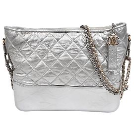 Chanel Borsa Gabrielle Large Hobo a Spalla e Tracolla Argento