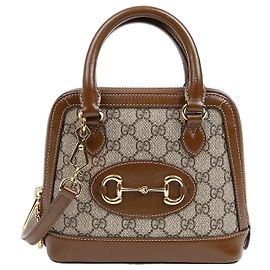 Gucci Mini borsa tote a tracolla Horsebit Marrone