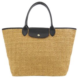 Sac cabas Longchamp Le Pliage Basket en cuir marron Marron