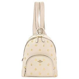 Coach C2032-658 Apple Motif Leather Backpack White