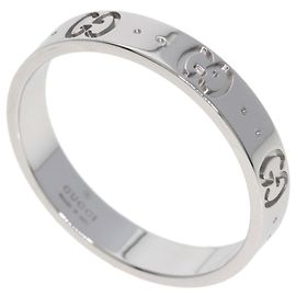 Anel Gucci Icon #21 em ouro branco 18K Prata