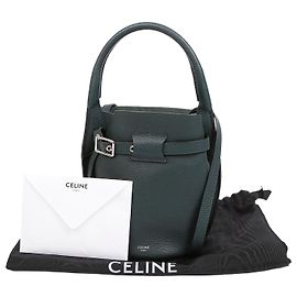 Céline Big Bag Nano Bucket Schultertasche Grün
