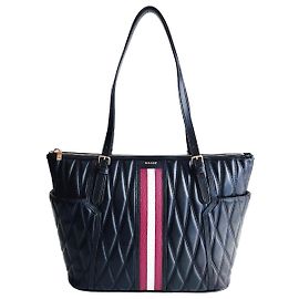 Burberry Damirah gesteppte Lammleder Shopper Tasche Medium Schultertasche Schwarz