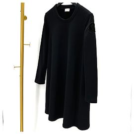 Abito nero girocollo da donna Moncler Nero