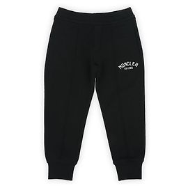Moncler Kids Embroidered Logo Training Pants (Black) Black