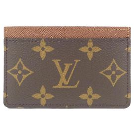 Louis Vuitton Monogram Visitenkartenetui Braun Monogramm