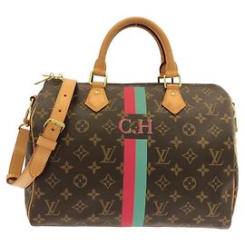Bolsa Boston Louis Vuitton Monogram Speedy Bandoulière Marrom Monograma