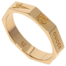 Bague Gucci Octagon #12 en or rose 18K Autre