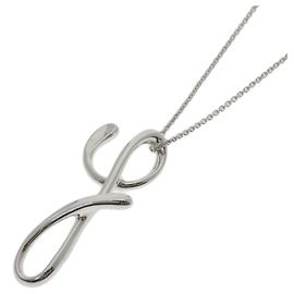 Colar Initial Y em Prata Tiffany & Co. Outro