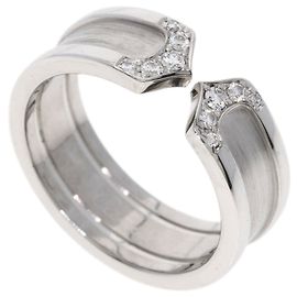 Cartier C2 Ring SM Diamond in 18K White Gold Other