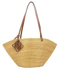 Bolsa Tote Loewe Shell Basket Bag Bege