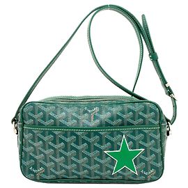Goyard Cup Vert PM Star Print Long Shoulder Bag Green