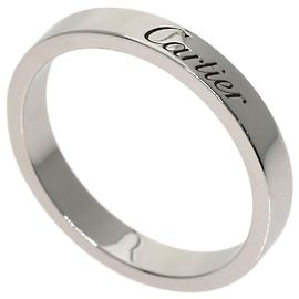 Cartier C de #54 Platin Ring Andere