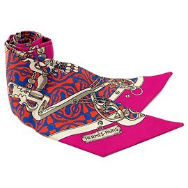 Hermès Hermes Twilly Seidentuch Pink