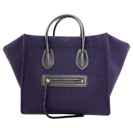 Céline Celine Luggage Phantom Tote Bag Navy blue