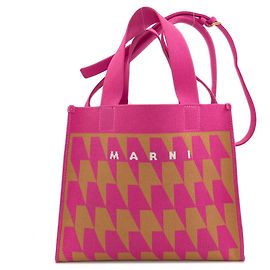 Marni 2-Way Handbag in Pink Canvas Pink