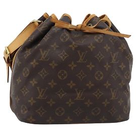 LOUIS VUITTON Bolsa de Ombro Monogram Petit Noe M42226 LV Auth 191511A Monograma