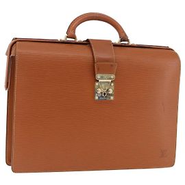 LOUIS VUITTON Epi Serviette Fermoir Bag Zipangu Gold M54358 Auth BA14383 Other