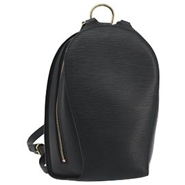 LOUIS VUITTON Epi Mabillon Backpack Black M52232 LV Auth 192914 Black