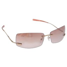 FENDI Sonnenbrille Metall Rot Auth BA14498 Rot